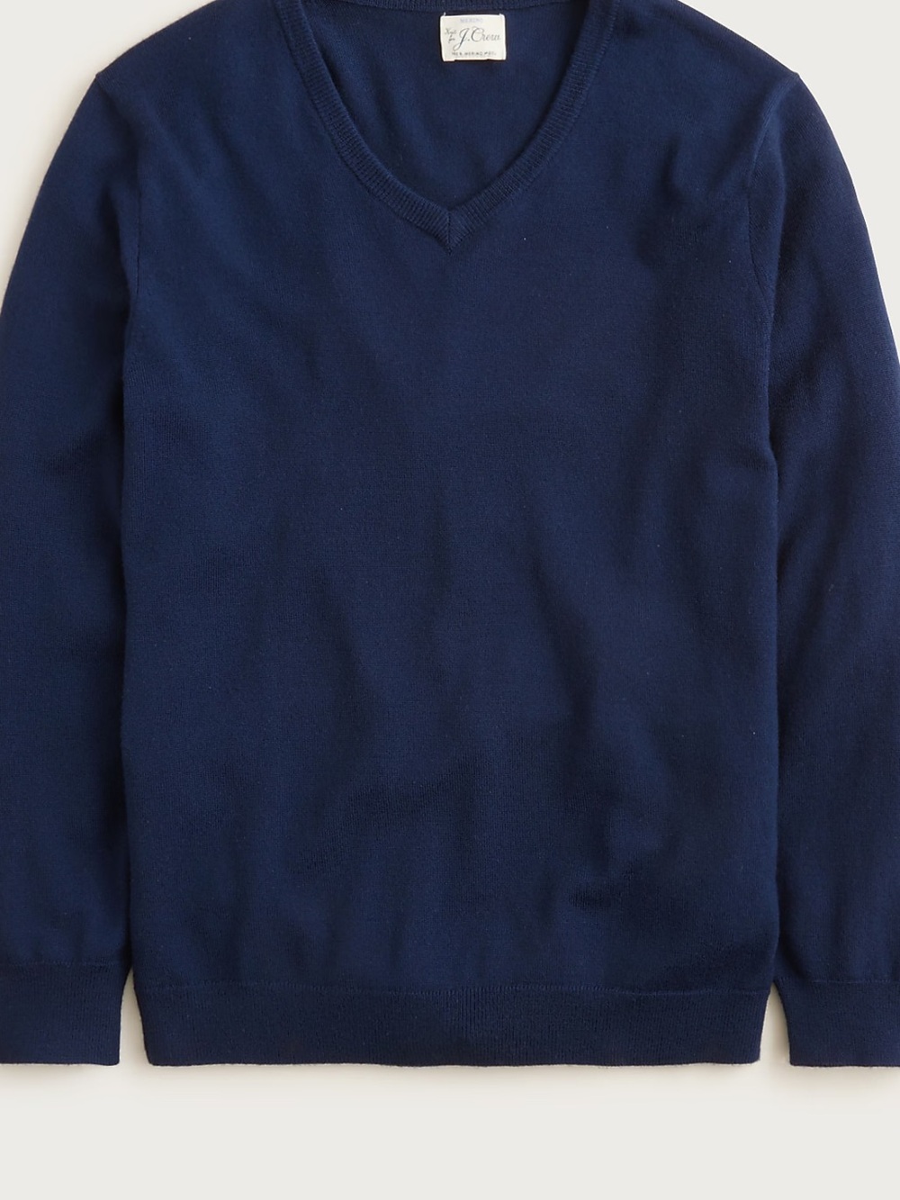 J. Crew Men's V-Neck Sweater in Navy - Picture 3 of 9